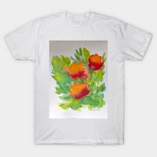 Abstracted Watercolor Botanical Floral T-Shirt